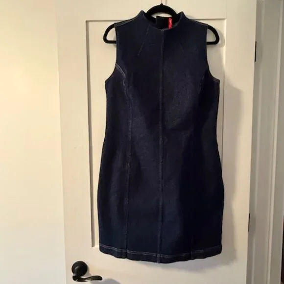 Spanx Stretch Denim Dress - Picture 2 of 4